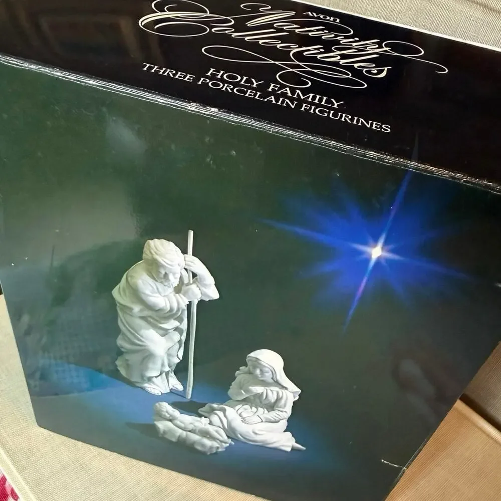 1981 Avon Nativity Collectibles • Holy Family • Boxed
